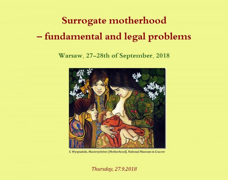 Surrogate Motherhood Fundamental And Legal Problems